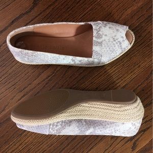 gentle souls | Faux Snakeskin Wedges